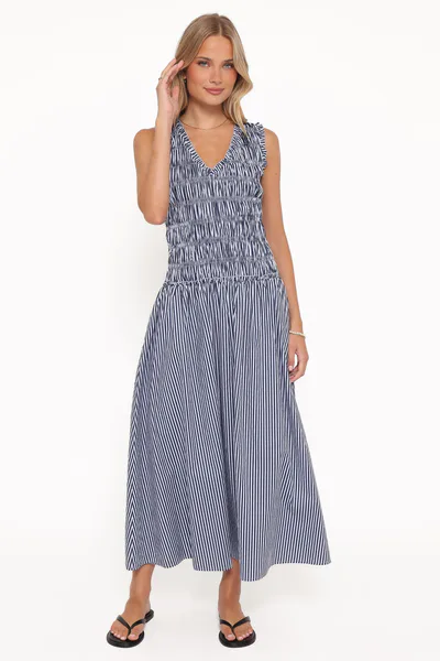 Petal & Pup Kirrilee Maxi Dress - Blue Stripe
