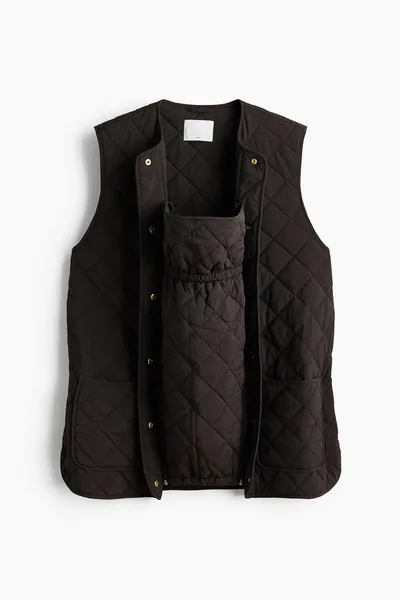 H&M MAMA Before & After Babywearing Quilted Vest