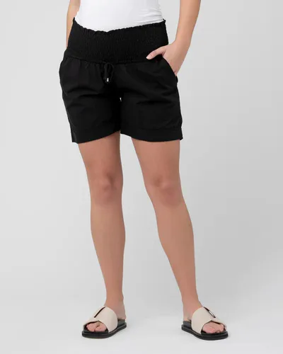 Special Addition Philly Black Cotton Maternity Shorts