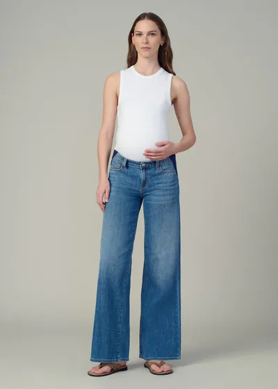Ingrid & Isabel Joe's Jeans The Lou Lou Low Rise Wide Leg Maternity Jean