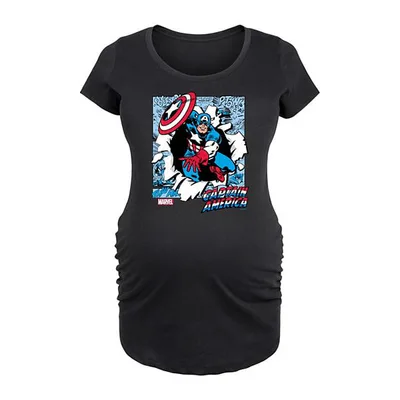 Kohl's Maternity Marvel Captain America Comic Panels Graphic Tee