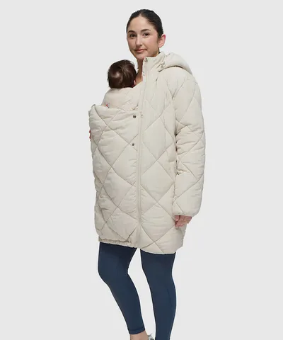 Bump City The Nest Puffer Coat w/ Insert (Stone)