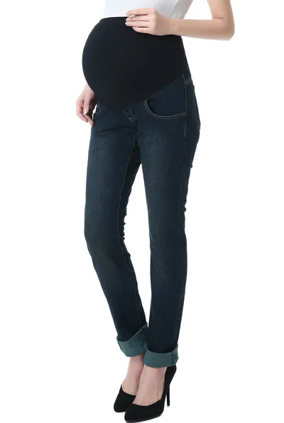 Kimi + Kai Kimi + Kai Maternity "Frankie" Straight Leg Denim Jeans