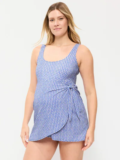 Old Navy Maternity Classic Wrap Swim Dress