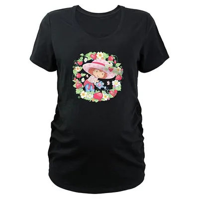Kohl's Maternity Strawberry Shortcake Flowers And Strawberries Wreath Graphic Tee