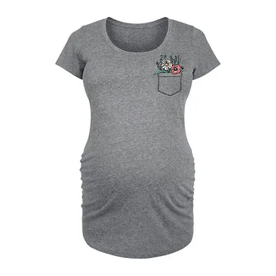 Kohl's Maternity Floral Graphic Tee