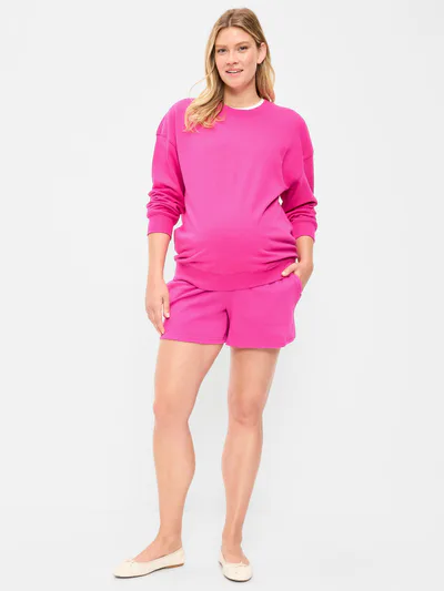 Old Navy Maternity Fleece Pull-On Shorts -- 5-inch inseam