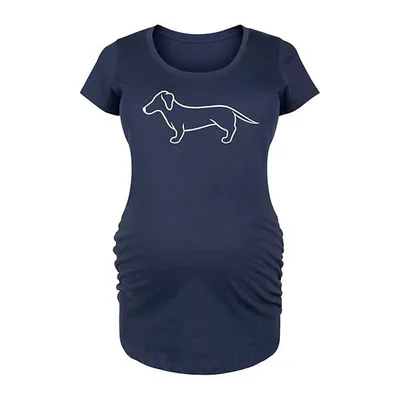 Kohl's Maternity Dachshund Line Drawing Graphic Tee