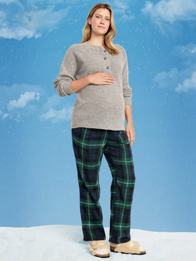 Old Navy Maternity Plaid Flannel Pajama Pants