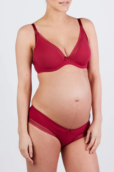 PinkBlush Burgundy Cache Couer Maternity Low Waist Slip