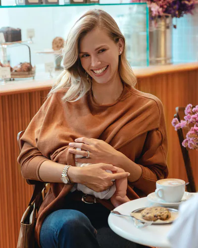 Milk & Baby Let Loose Crossover Long Sleeve Maternity/Nursing Knit Top