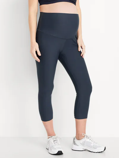 Old Navy Maternity Full-Panel PowerSoft Crop Leggings