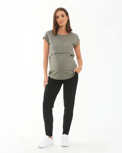 Ripe Maternity Super Soft Scuba Pant Black