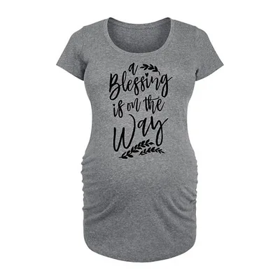 Kohl's Maternity A Blessing Is On The Way Graphic Tee