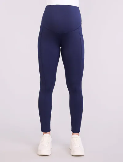 Motherhood Maternity Maternity Seamed Active Pockets Legging