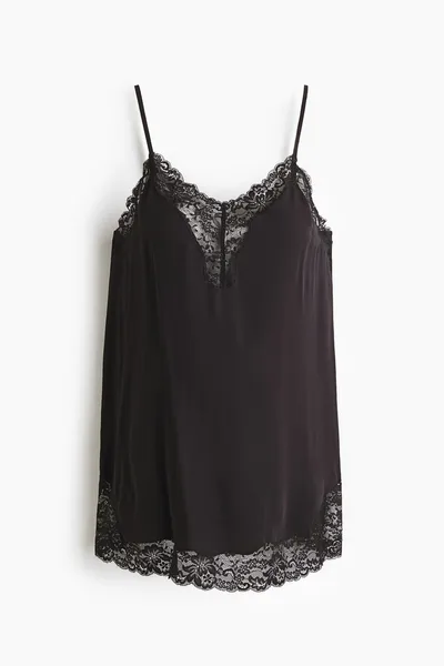 H&M MAMA Lace-Trimmed Camisole Top