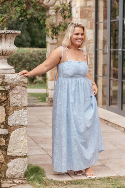 Petal & Pup Ashtyn Maxi Dress - Cornflower Blue