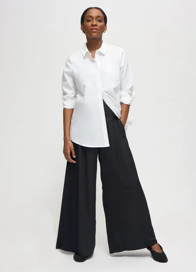 Ingrid & Isabel The Flowy Wide-Leg Black Maternity Pant