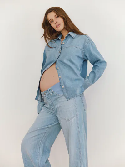 BUMPSUIT DL1961 x Bumpsuit Addison Overshirt Maternity