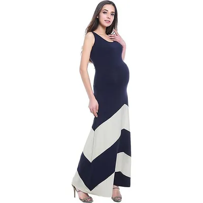 Kohl's Maternity Pokkori Colorblock Maxi Dress