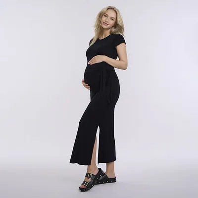 Kohl's Maternity Motherhood Tie Detail Midi Dress