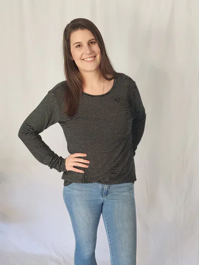 Close to the Heart Long Sleeve Layer Top - Black Stripe