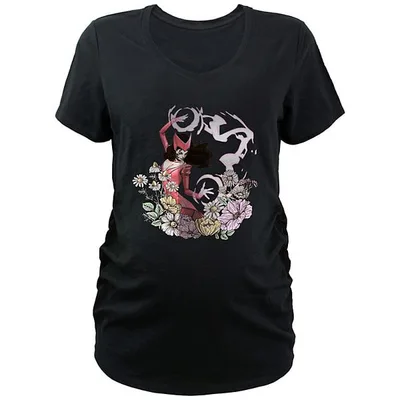 Kohl's Maternity Marvel Scarlet Witch Floral Powers V-Neck Graphic Tee