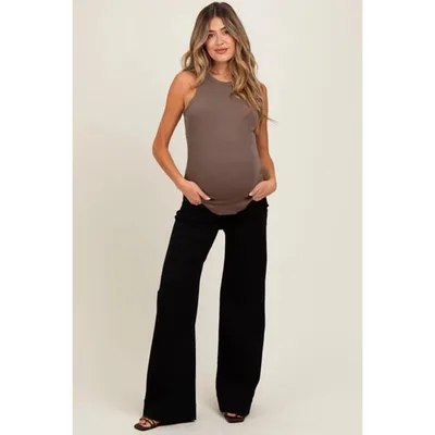 Target Pinkblush Black Super Wide Leg Maternity Jeans 32
