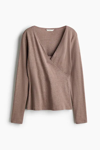 H&M MAMA Ribbed Nursing Top