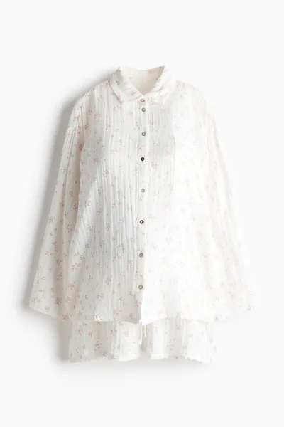 H&M MAMA Before & After Muslin Pajamas