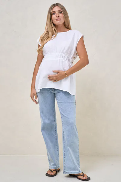 Bae the Label Timeless Button Side Top
