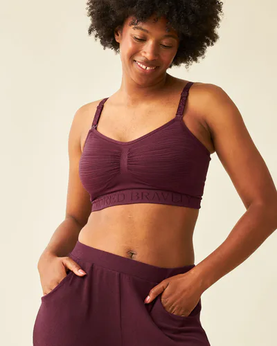 Kindred Bravely Sublime® Hands-Free Pumping & Nursing Bra | Deep Burgundy