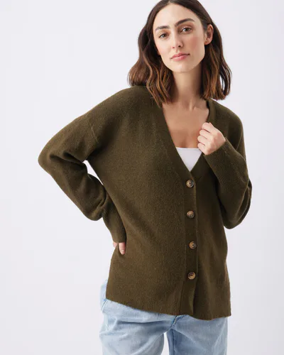 Ripe Maternity Tully Knit Cardigan Khaki