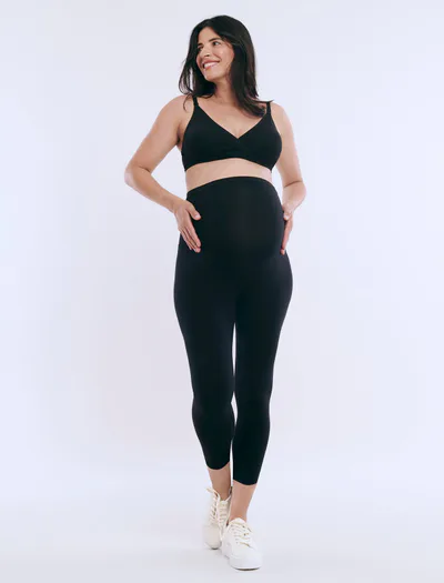 Motherhood Maternity Essential Stretch Secret Fit Belly® Maternity Crop Leggings