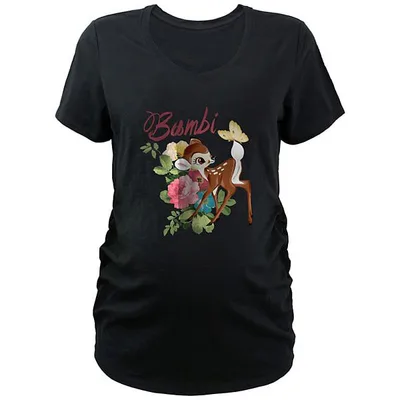 Kohl's Disney's Bambi Painting Maternity V-Neck Graphic Tee