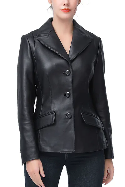 Kimi + Kai Kimi + Kai Women's "Mya" Leather Blazer