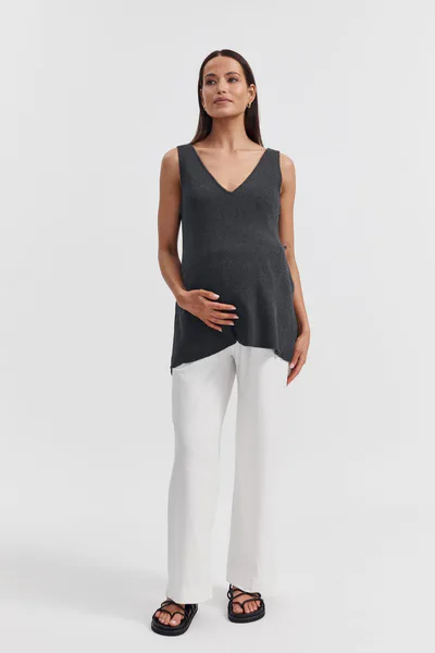 Legoe Heritage Knit Tank (Charcoal) - FINAL SALE