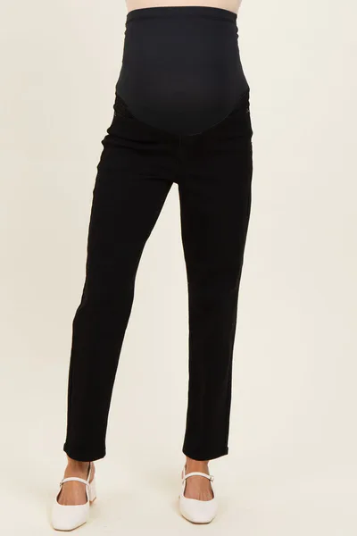 PinkBlush Black Maternity Mom Jeans