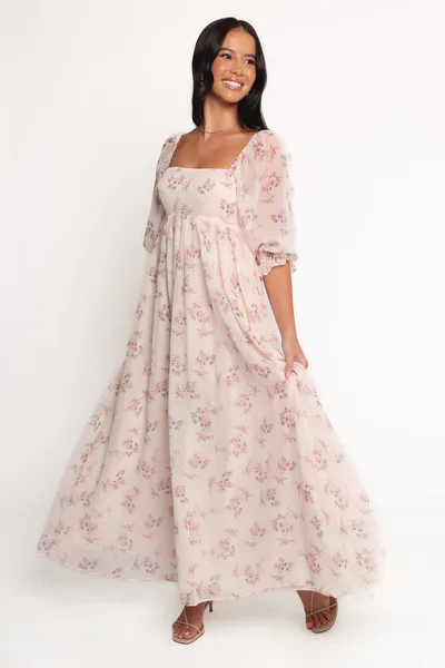 Petal & Pup Sonnet Maxi Dress - Pink Floral