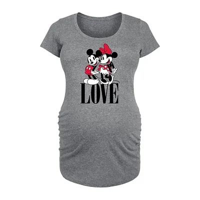 Kohl's Disney's Mickey & Minnie Mouse Maternity Love Graphic Tee