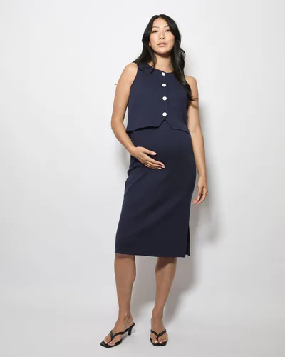 Soon Maternity Isla Soft Rib Feeding Dress