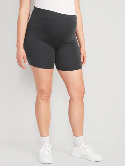 Old Navy Maternity Full-Panel Biker Shorts -- 6-inch inseam