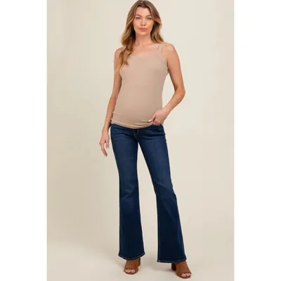 Target Pinkblush Navy Blue Flare Leg Maternity Jeans 29