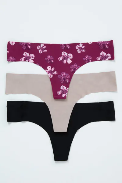 PinkBlush Multi-Color Floral Seamless Thong Set
