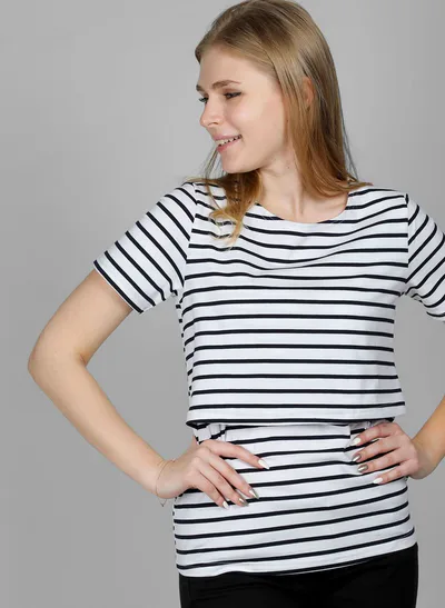 Lovemère Lovemère Nursing Stripes Top