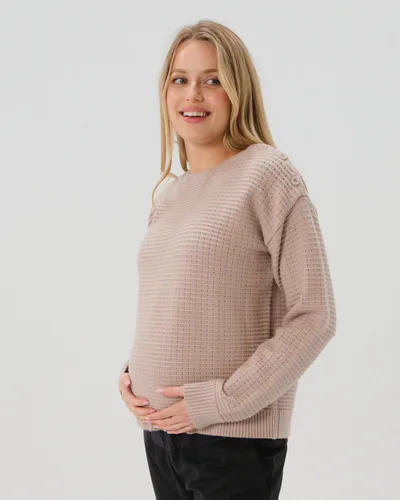 MARION Maternity MARION ReNew - Taupe Skye Maternity & Nursing Sweater
