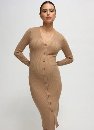 Ingrid & Isabel The Close Knit Midi Maternity Sweater Dress