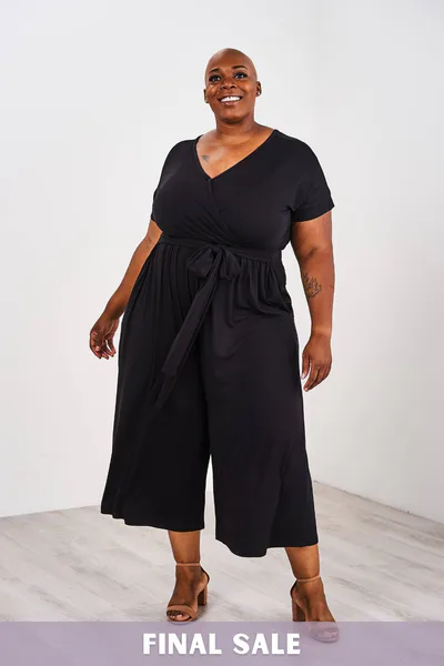 Latched Mama Latched Mama V-Neck Nursing Jumpsuit- Final Sale