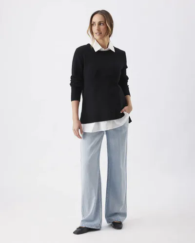 Ripe Maternity Tori Detachable Nursing Knit  Black / White