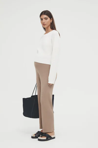 Legoe Heritage Knit Pant (Tan) - FINAL SALE